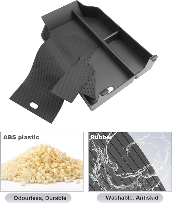 SKTU 2Pcs for 2025 2026 BMW X3 Center Console Organizer for 2025 2026 BMW X3 (30 xDrive/M50 xDrive) Console Tray Hidden Box 2025 2026 X3 Privacy Storage Box BM W X3 2025 2026 Accessories