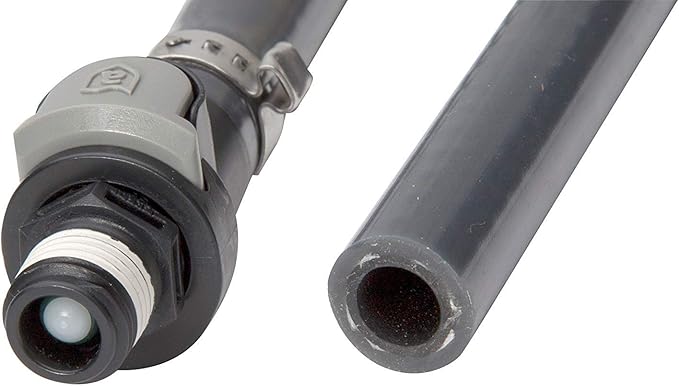 Attwood Universal Marine Fuel Line Kit, EPA Compliant, 6 Feet Long, 3/8-Inch Diameter Hose with Tank Fitting, Sprayless Connestor (Tank-side Fitting), Primer Bulb, 93806UUS7