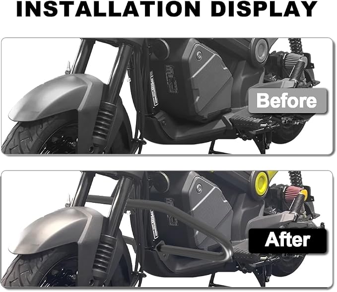 Xitomer Motorcycle Engine Guard Compatible with NAVI 110 2025 2024 2023 2022 Crash Bar Steel Protector Bumper Guards