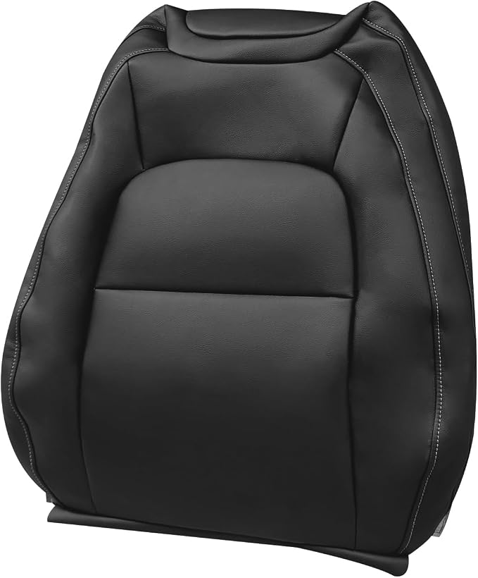 Driver Bottom & Top Lean Back Seat Cover, Jet Black Seat Cover Fits for Chevy Colorado LT GMC Canyon SLT 2015-2022