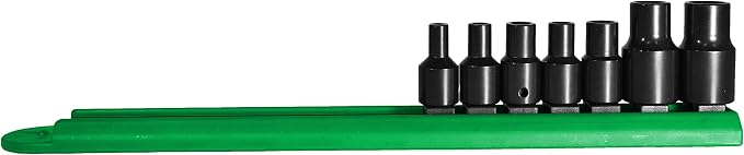 Mayhew Tools 16025 Inverted Torx Socket Bit Set, 7-Piece, Black Oxide Finish, polished chrome