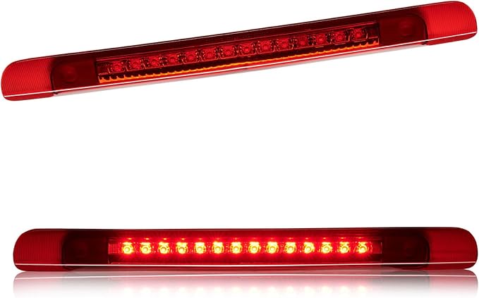 Third 3rd Brake Light LED for 1998-2007 Toyota Land Cruiser, High Mount Rear Brake Lights Assembly for 98-07 Toyota Land Cruiser without Spoiler, Waterproof Center Cab Lamp Stop Light (Red)