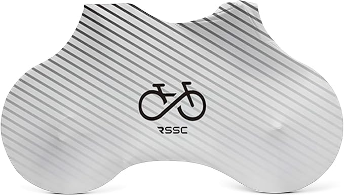 Bike Cover with 5 Zippers, Anti-Scratch Bicycle Storage Guard for Apartment & Garage, Fits Wall Hangers & Car Racks, Dust-Proof Full Protection for Most Bikes (Gray)