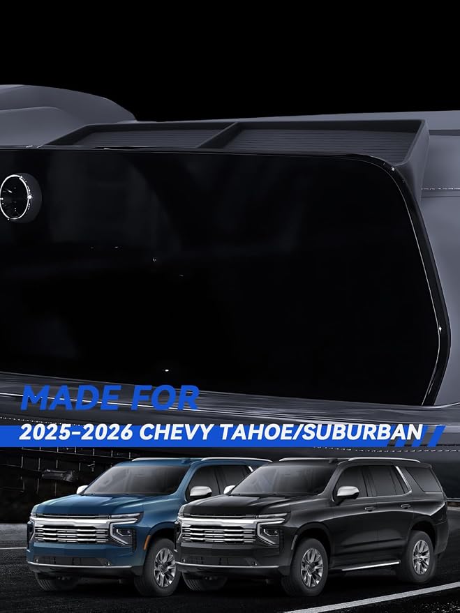 for Tahoe/Suburban Dashboard Console Organizer 2025-2026 Tahoe/Suburban(LS/LT/Z71/RST/Premier/High Country) Accessories Behind Screen Organizer Storage Box Console Dash Tray Silicone