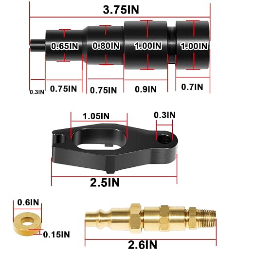9007A 9007 Compression Test Adapter (Used with J-6692-B Compression Test Gauge) Suitable for 24V Cummins 1998-1/2 to Current 5.9 6.7 Liter Diesel