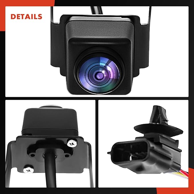A-Premium Front View Backup Camera Compatible with Nissan | Parking Camera for 2017 2018 2019 2020 Pathfinder - Replace# 284F19PJ1A