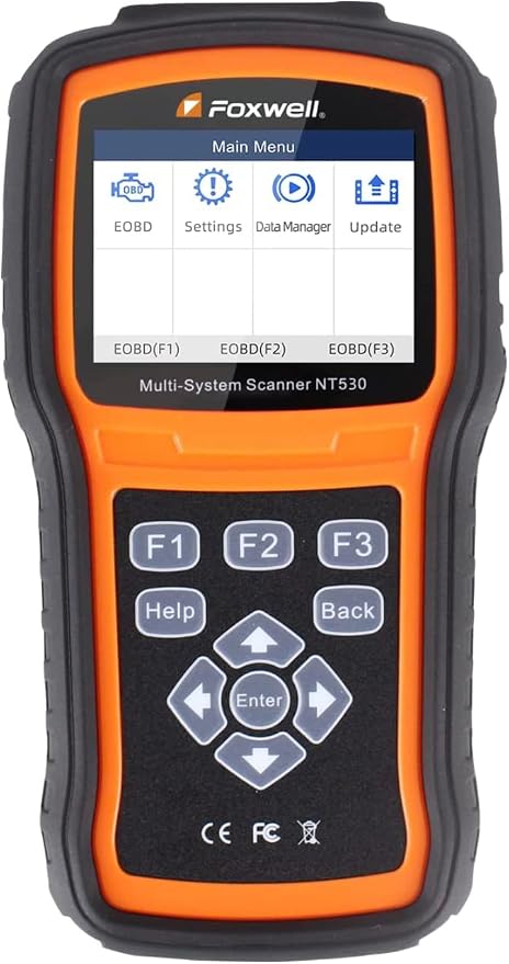 FOXWELL NT530 for Mercedes Benz 38 Pin - All Systems, All Maintenance Service - Bidirectional Diagnostic Scan Tool OBD2 Scanner Automotive Code Reader ABS Bleed SRS Airbag SAS TPMS TPS EPB Oil Reset