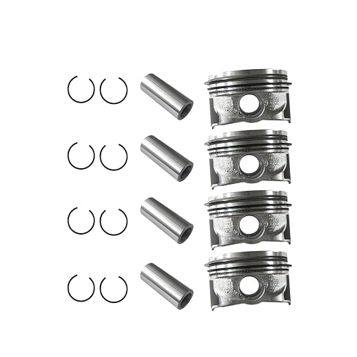 4X 2.0T Pistons & Rings Kit Fit for Buick Envision Regal,for Chevy Malibu Camaro Equinox,for Cadillac CT6 ATS,for GMC Terrain 2013-2020,Replacement 12652809,12569638,89018107,12683808,19180831