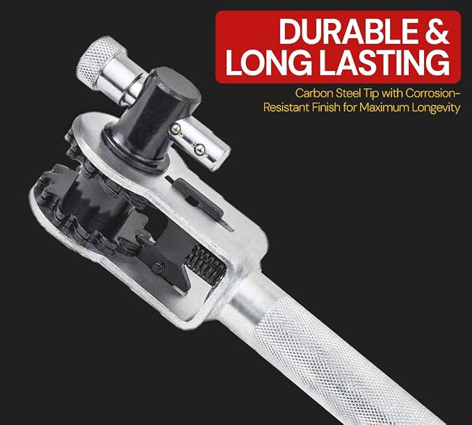 Mytee Products 2 Pack 39.5" Combination Ratcheting Winch Bar for Flatbed Trailer - Chrome Carbon-Steel Combo Winch Bar with Non-Slip Handle & Square Head for Chain Lever Binders