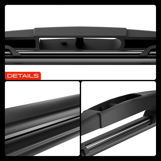 A-Premium 26"+19"+12" Windshield Wiper Blades Compatible with Nissan Quest 2011-2017 - Front Rear Wipers Blade Set for Hook/RL3 Arm Connector, with Wear Indicator & Towel (Pack of 3)