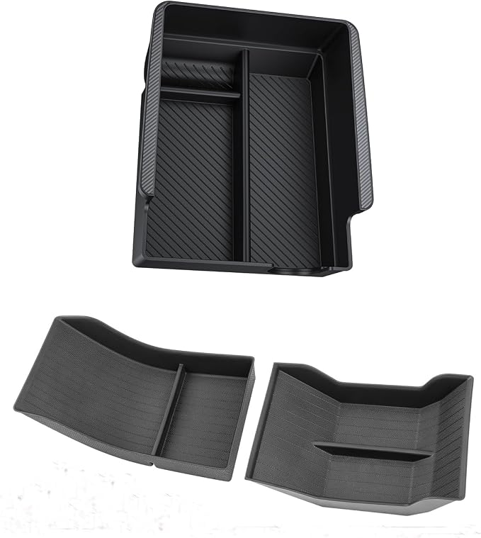 BASENOR Tesla Model Y Armrest Console Organizer and Lower Center Console Organizer