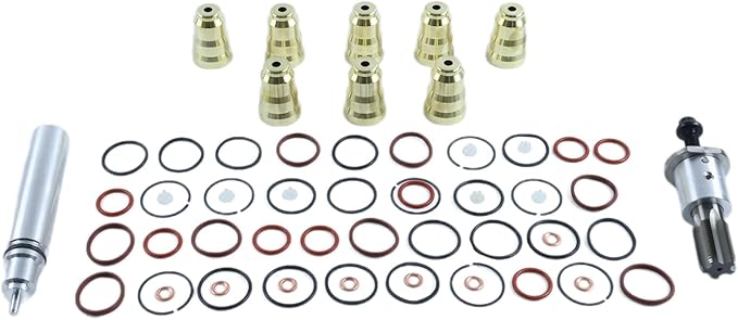 Injector Sleeve Cup Removal Installation Tool Kit with O-Ring Seal Kit 1823492C97 Compatible with 1994-2003 Ford 7.3L Navistar DT466E T444E