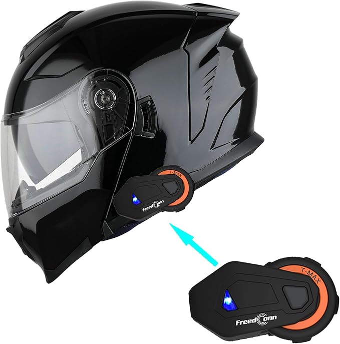 1Storm Motorcycle Street Bike Modular/Flip up Dual Visor Sun Shield Full Face Helmet HJK920