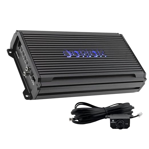 Orion CEA1200.1D Class-D Monoblock Subwoofer Amplifier + COKIT4 4 Gauge Amp Wiring Kit Combo, 4800W Max, 1200W RMS Car Audio Amp Install Bundle