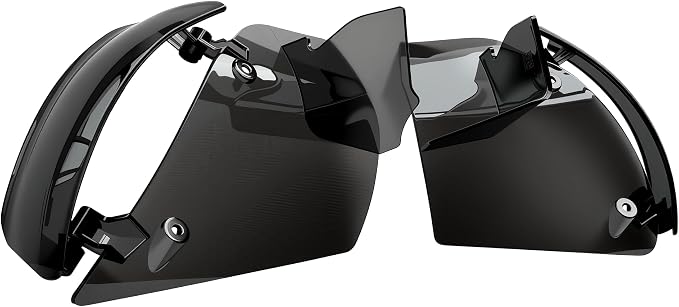 Side Wings Wind Air Deflector Fairing Fit for Harley 2024-2026 CVO Road Glide ST FLTRXSTSE 2024-2026 Road Glide FLTRX 2023-2025 CVO Road Glide FLTRXSE (Smoke)