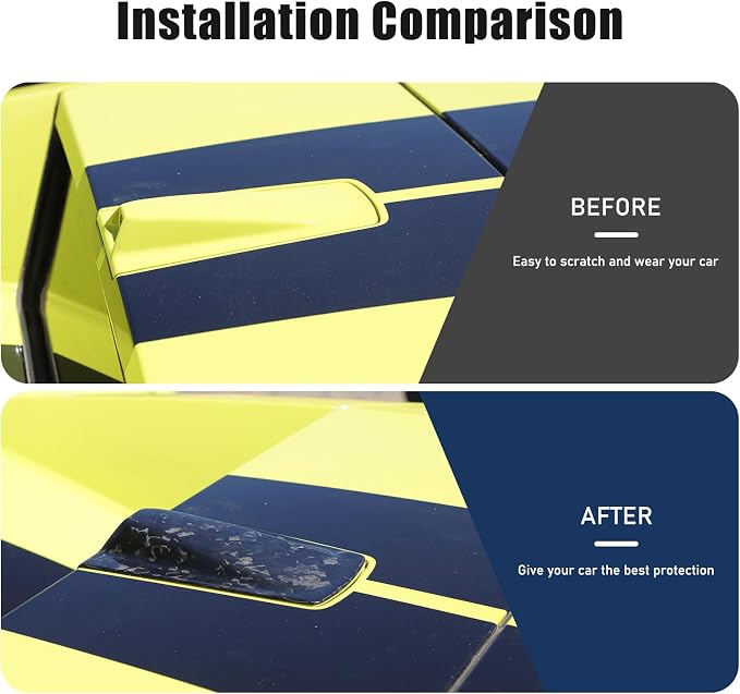 Roof Top Backup Cameras Cover Trim Compatible with C8 Corvette Convertible Z06 Z51 2020-2023 Real Carbon Fiber 1PCS Reversing Camera Protection Cover Trim Accessories (Forged Grain)