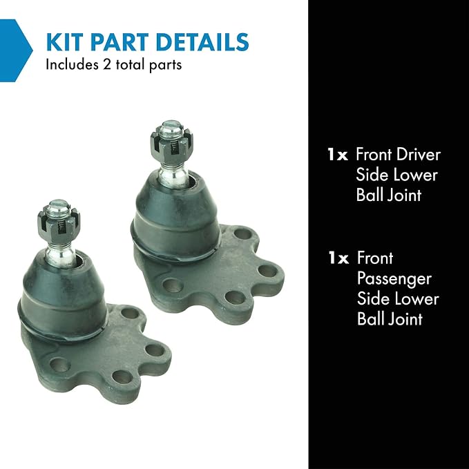 TRQ Front Lower Ball Joint Set Compatible with 88-05 Chevrolet GMC