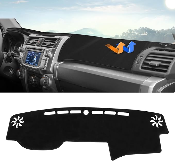 Autorder Dashboard Cover Mat for 2010-2021 2022 2023 2024 Toyota 4Runner Accessories Dash Cover Upgrade Velvet Dash Mat Sunshade Glare UV Rays Protector