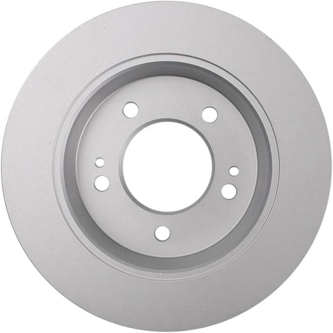 TRQ Rear Brake Rotor Set G Coated Solid Compatible with 2011-2023 Hyundai Elantra 2012-2023 Veloster 2018-2023 Kona 2020-2024 Venue 2014-2024 Kia Forte Forte5 Forte Koup Seltos Soul