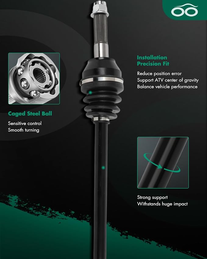 CV Axle Shaft Assembly Rear Left Right for Polaris Ranger 1000 Crew 2020-2022,for Polaris Ranger Crew XP 1000 2019-2022 1333748 1337121 2PCS