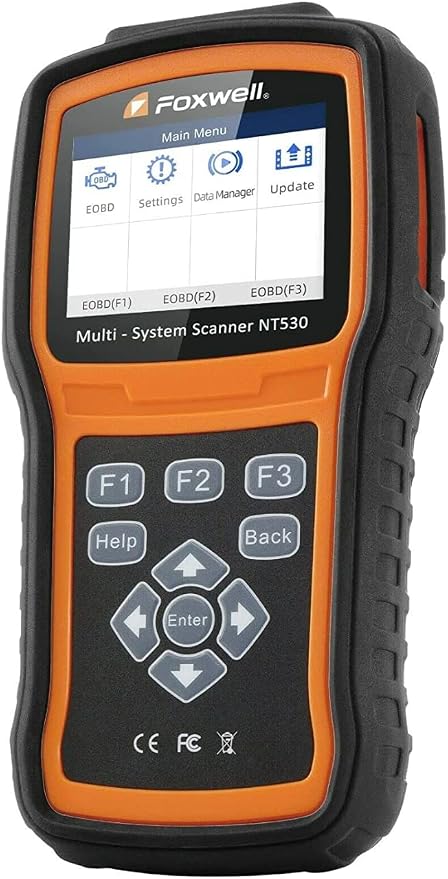 FOXWELL NT530 for Mercedes Benz 38 Pin - All Systems, All Maintenance Service - Bidirectional Diagnostic Scan Tool OBD2 Scanner Automotive Code Reader ABS Bleed SRS Airbag SAS TPMS TPS EPB Oil Reset