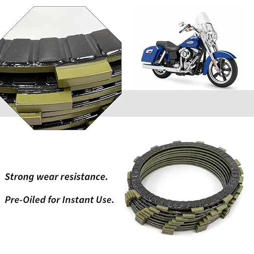 Clutch Kit & Primary Gasket Compatible with Dyna Fat Boy Heritage Softail Softail OEM #34934-06 37932-98 37913-98 60547-06FM