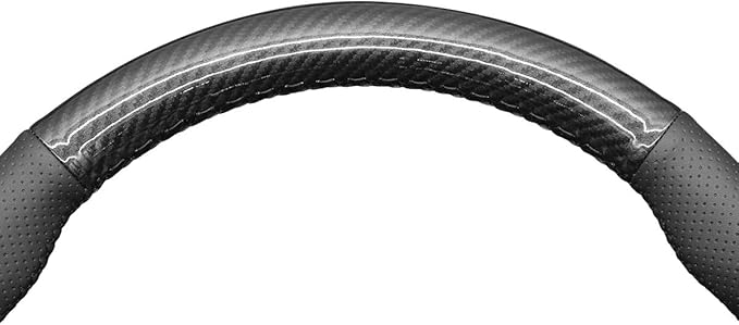 MEWANT Car Steering Wheel Cover for Lexus is 200t 250 300 350 F Sport/RC/CT 200h / NX PU Carbon Fiber & Microfiber Leather Steering Wheel Wrap