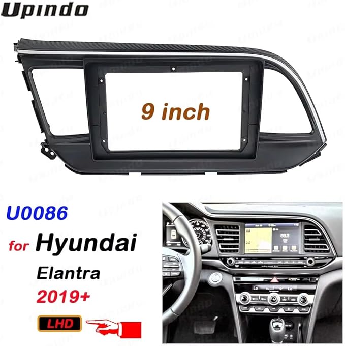 9Inch 2Din Installation Dash Kit Fits for Hyundai Elantra 2016-2019 Aftermarket Android Car Radio Stereo Mounting Fascia Panel