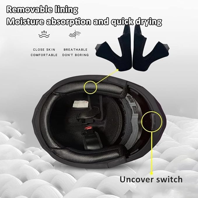 Bluetooth Modular Motorcycle Helmet DOT/ECE Approved Full Face Flip up Anti-Fog Double Visor Helmet Built-in Dual Speaker with Microphone for Adult Men and Women…
