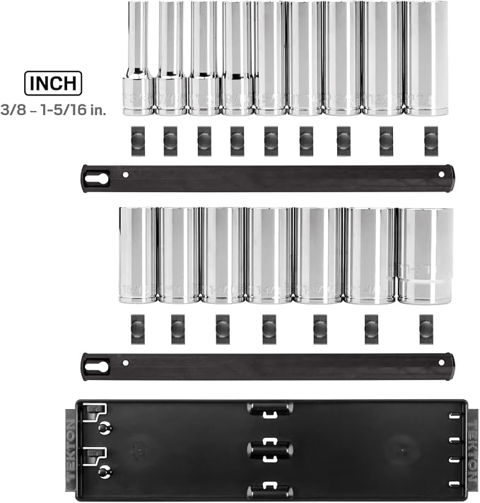 TEKTON 1/2 Inch Drive 12-Point Socket Set, 16-Piece | SHD92119