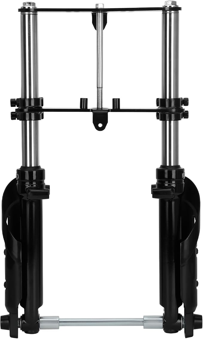 Mini Bike Suspension Kit-Mini Bike Front Fork Suspension Kit Replacement for Coleman CT100U/TrailMaster Storm 200/GMB100,Universal,Small Motorcycle Shock Absorber Fork Frame Upgrade Kit(Black)