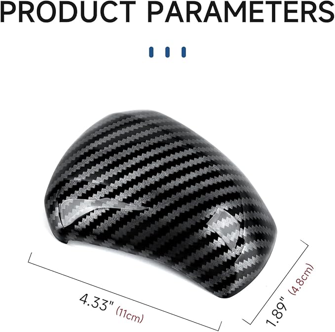 Car Carbon Fiber ABS Gear Shift Knob Panel Sticker Cover Interior Trim Decal for Chevy Colorado/GMC Canyon 2023 2024 2025 Accessories