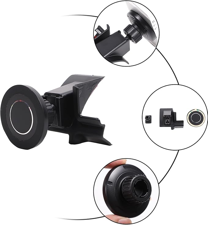 HAPPYHORSE Car Phone Mount Compatible with Toyot@ 86/Subaru BRZ 2022-2024 Car Central Control Right Side Mobile Phone Bracket Phone Holder Phone Mount with Self-Adhesive Base Accessories (Type C)