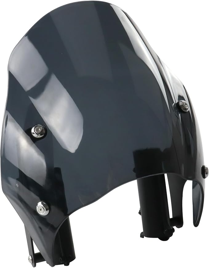 Motorcycle Windshield Fairing Set Wind Deflector Windscreen Mount Kits Fits for Kawasaki S650 Vulcan S ABS SE Cafe EN650 VN650 2015-2025 Smoky Gray