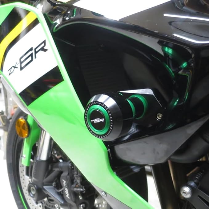 MotorCycle Frame Sliders Fit For Ninja ZX-6R 2024 2025 | zx6r falling Protection ninja zx-6r Anti Collision 2024 zx6r Accessories Frame Sliders 2025 zx6r Accessory RD