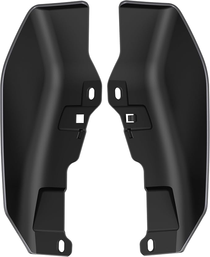 Color - Matched Mid Frame Air Deflectors Heat Shield, Perfectly Fit for Harley Touring Models 2009-2026 Smoke Gray