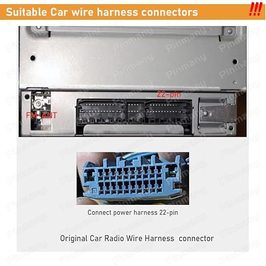 16pin Car Stereo Radio Power Retrofit Wiring Harness Adatper fits for Jeep Wrangler Cherokee Compass Grand Patriot Dodge Caliber Voyager Chrysler Sebring