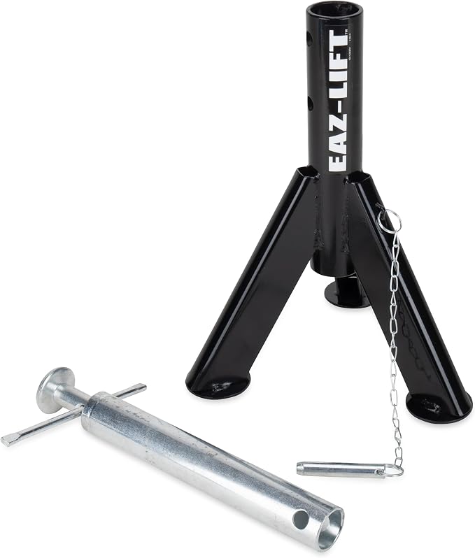 Camco Eaz-Lift Telescopic RV Jack, Set of 2 - Adjustable from 16-inches to 30-inches - Constructed of Durable Steel & Powder Coated - Features a 6,000 lb. Load Capacity - 48864