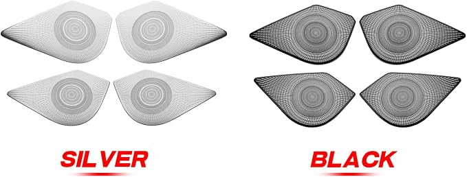 4PCS Stainless Steel Front & Rear Door Speaker Covers Trim Compatible with Kia K4 2025-2026 Accessories (Silver)