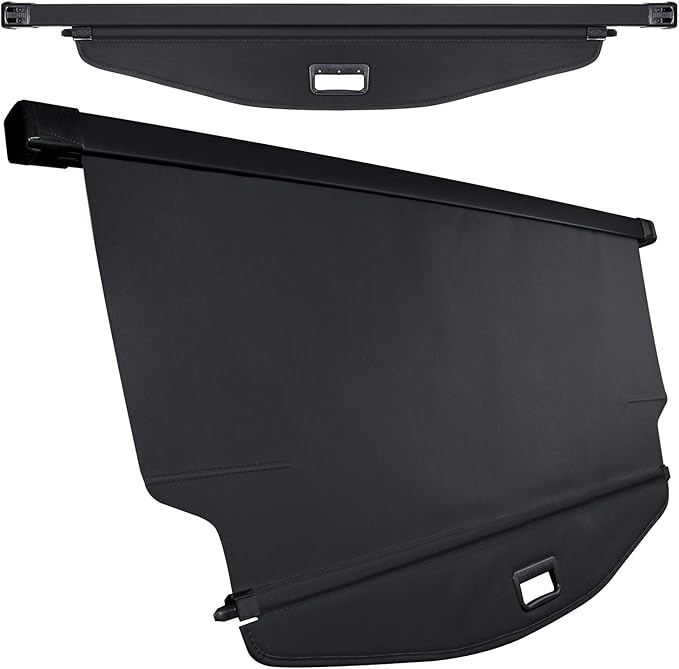 Trunk Cargo Cover For Chevy Chevrolet Equinox GMC Terrain 2018 2019 2020 2021 2022 2023 2024 2025 Retractable Rear Trunk Cargo Luggage Security Shade Cover Shield Waterproof All Weather (Black)