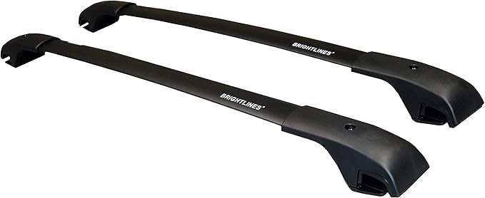 BrightLines Roof Rack Crossbars Compatible with 2018 2019 2020 2021 2022 2023 2024 Chevy Equinox GMC Terrain with Raised Factory Side Rails