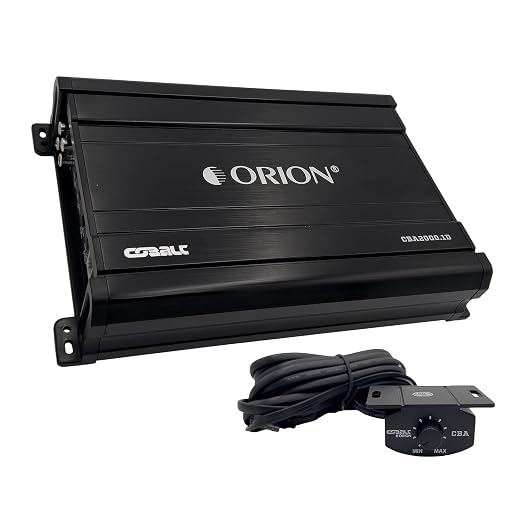 Orion CBA2000.1D Class-D Monoblock Subwoofer Amplifier + COKIT4 4GA Amp Wiring Kit, 2000W Max Car Audio Amp & Install Kit Bundle