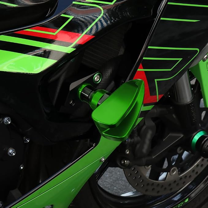 MotorCycle Frame Sliders Fit For Ninja ZX6R 2024 2025 | zx6r falling Protection ninja zx6r Anti Collision ninja zx 6r Accessories zx6r Frame Sliders Accessory GN