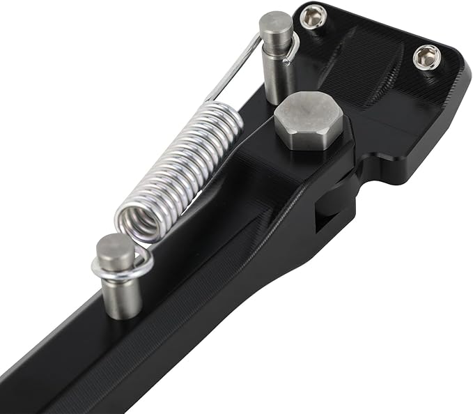 Kickstand for Ebike,CNC Aluminum Adjuster Side Kick Stand for 24-29 Inch Electric Mountain Bike Bicycle with 40mm Mount Hole - Black