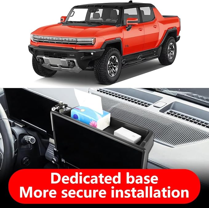 Car Phone Holder Center Console Organizer for GMC Hummer EV 2022 2023 2024 2025 2026 Auto Accessories Navigation Bracket Interior Decoration Screen Mobile Cell Phone Mount case
