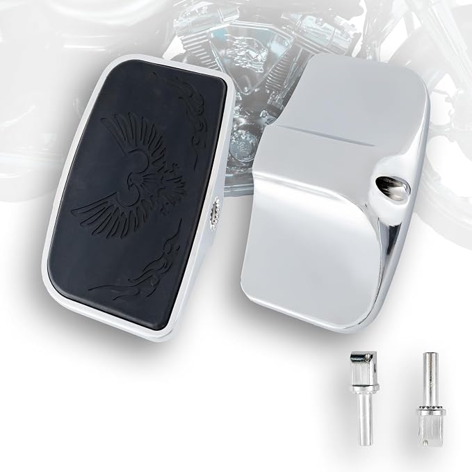 Rear Passenger Floorboard FootPeg Footboard Compatible with Kawasaki vulcan 500,800,700,750,88,900,1500,1600,1700,2000 (Chrome, Eagle)