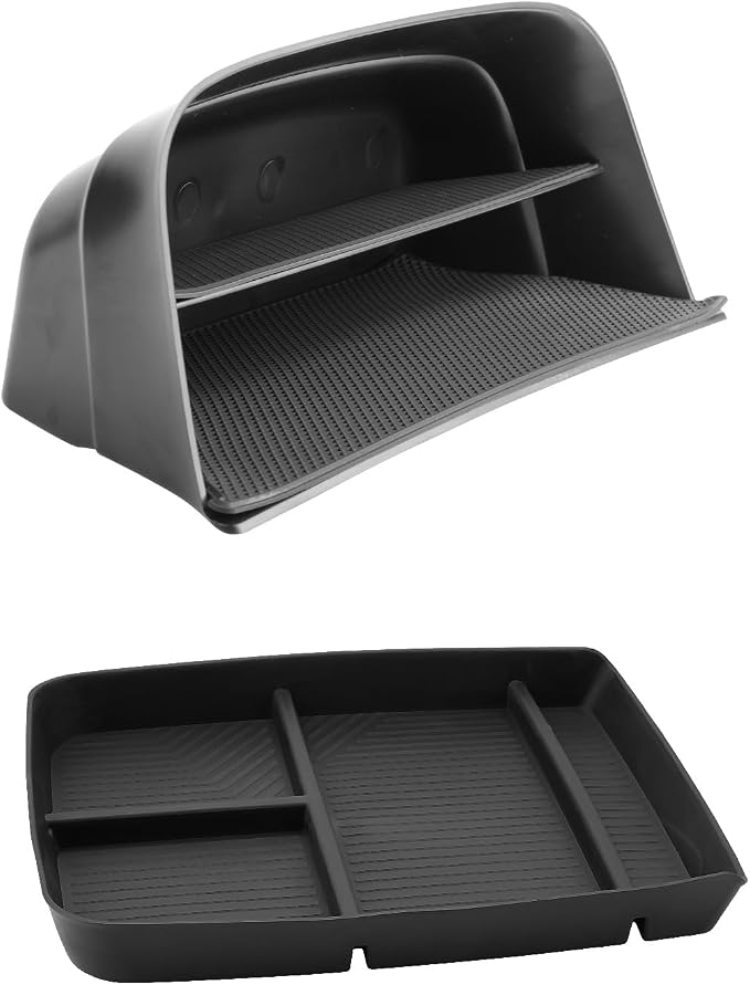 LUWU Center Console Organizer Compatible with 2026 Hyundai Palisade Calligraphy Accessories Palisade Armrest Console Organizer Under Screen Storage Tray & Lower Storage Tray 2PCS (ONLY for 7-Seat)