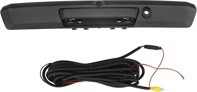 Tailgate Handle with Rear View Backup Camera, 170 ° Wide-Angle Rear Camera Compatible with 2017-2022 Ford F250 F350 F450 Super Duty, Without Release Button, Replaces#HC3Z-9943400-NA