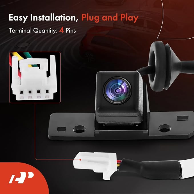 A-Premium Rear View Backup Camera Compatible with Nissan | Parking Camera for 2013 2014 2015 2016 2017 Leaf - Replace# 284423NH0A