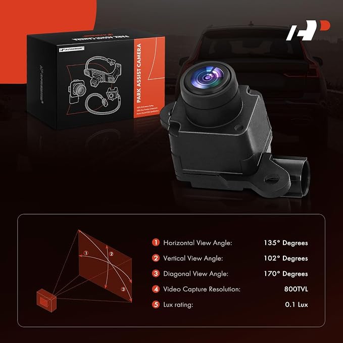 A-Premium Rear View Backup Camera Compatible with Dodge | Parking Camera for 2014-2015 Durango